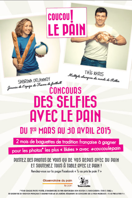 selfie avec du pain